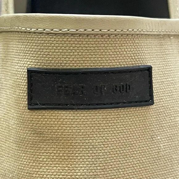 Fear of God Beige Canvas Slip-Ons - Picture 5 of 5